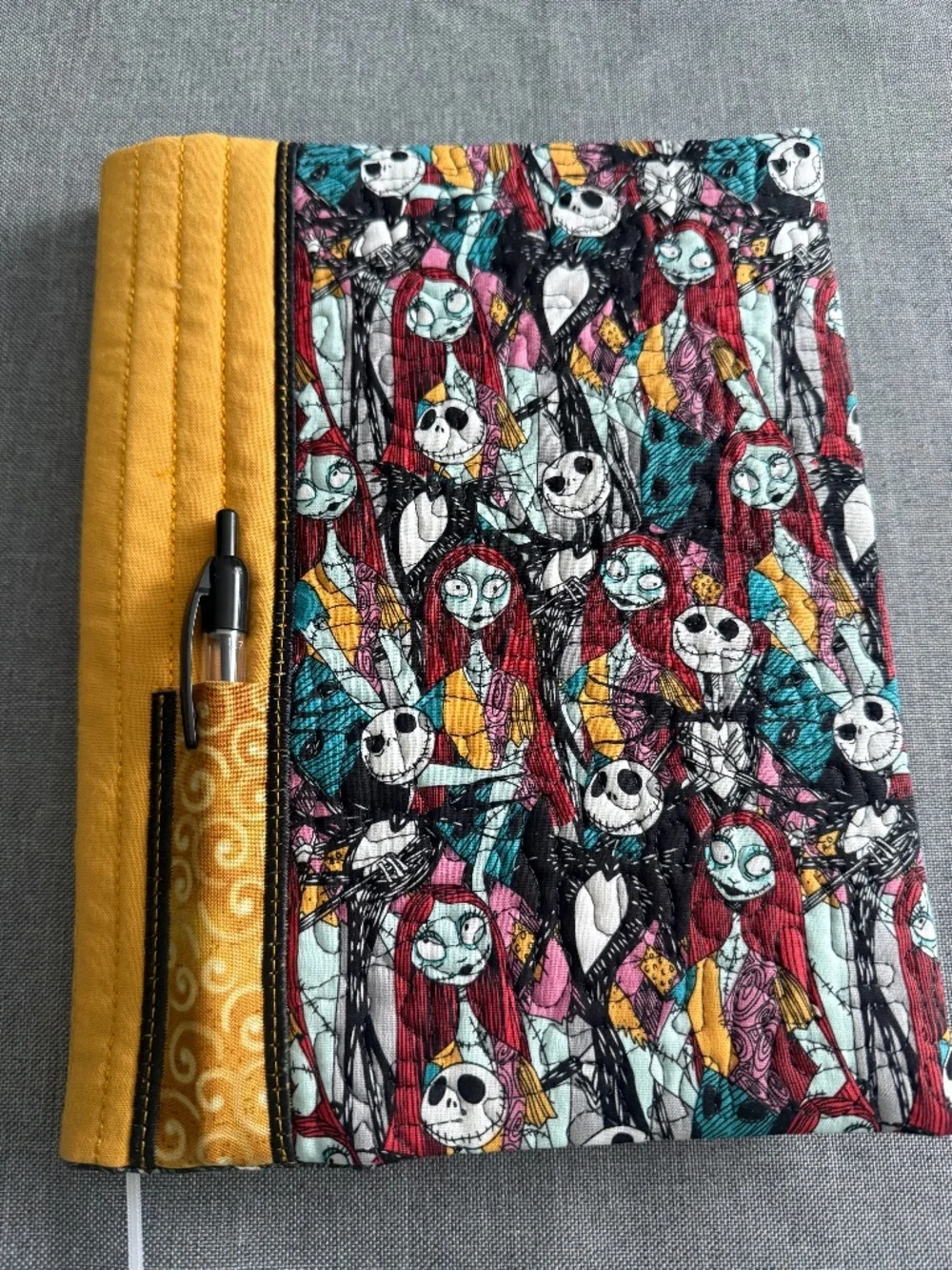 Quilted composition or junk journal book covers
